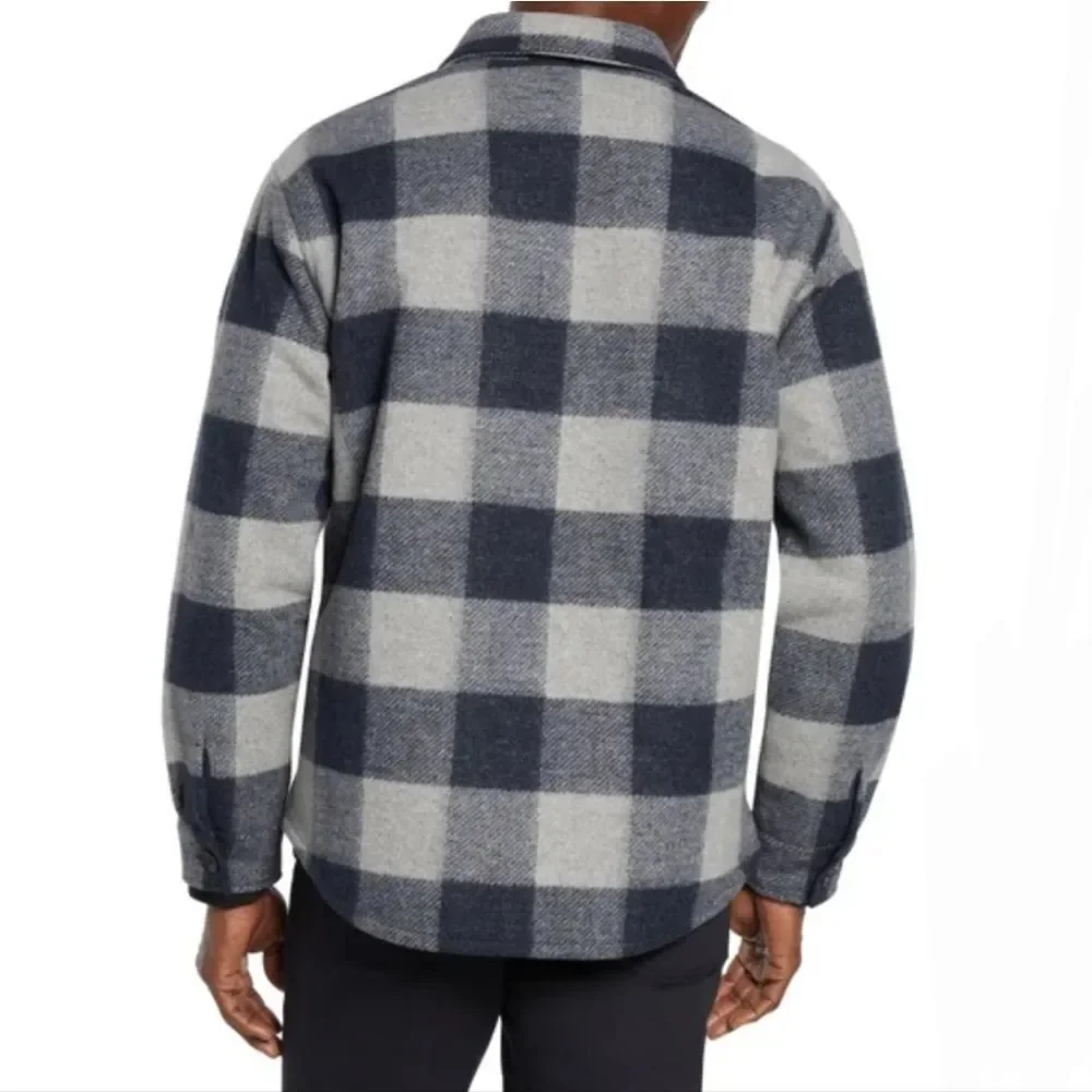 🩵NWT Banana Republic Blue Downtown Plaid Heritage Jacket Men's Large